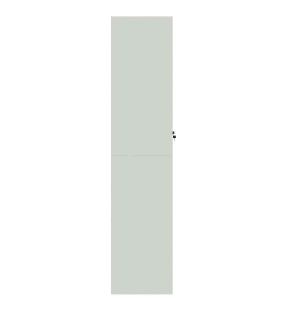 Aktenschrank Hellgrau 90x40x180 cm Stahl