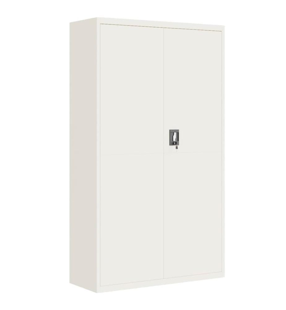 Aktenschrank Weiss 105x40x180 cm Stahl