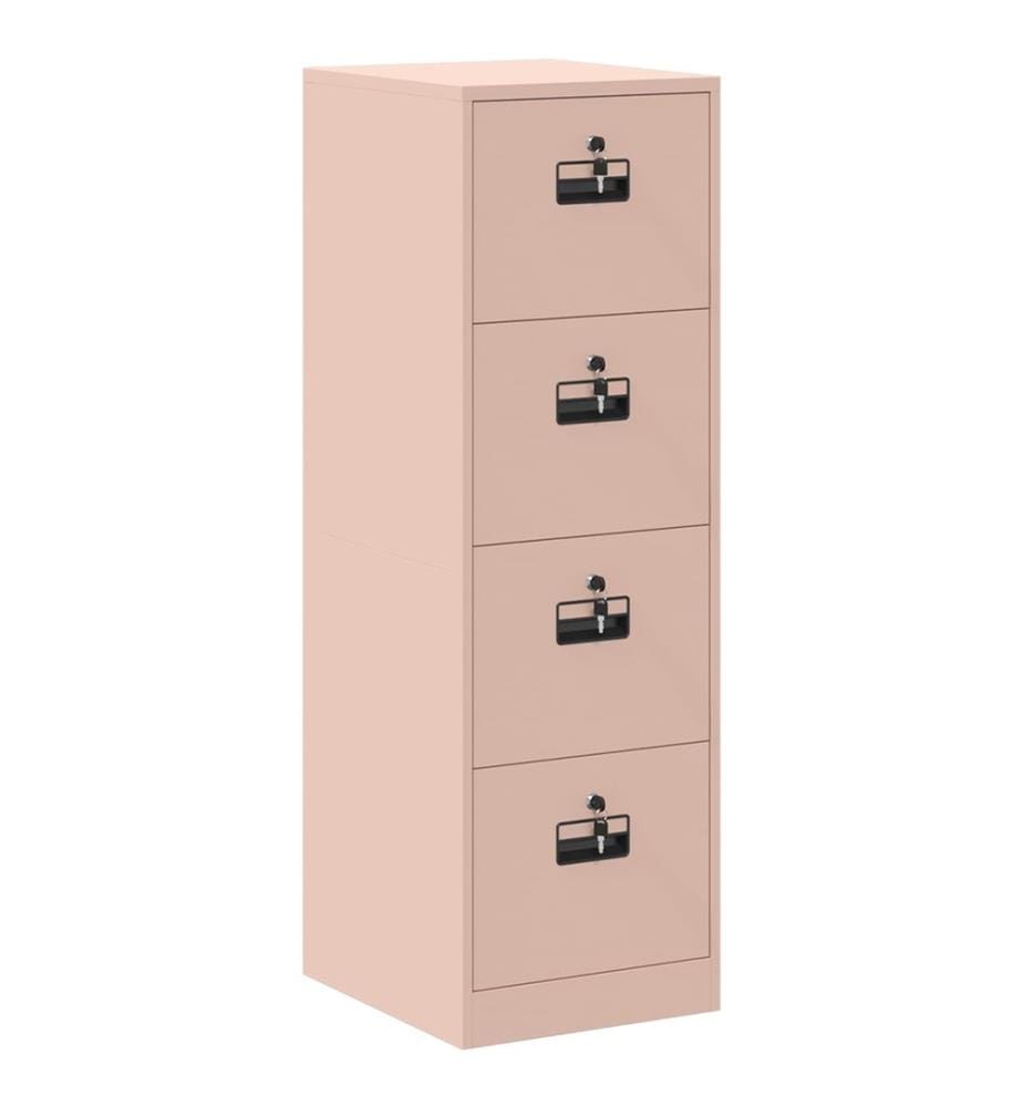 Aktenschrank 2 pcs Rosa 44 x 50 x 139 cm Kaltgewalzter Stahl
