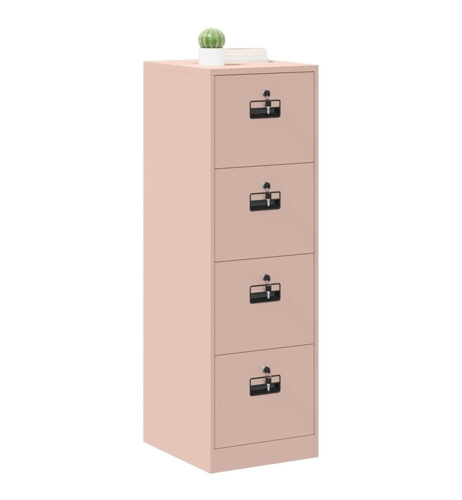 Aktenschrank 2 pcs Rosa 44 x 50 x 139 cm Kaltgewalzter Stahl