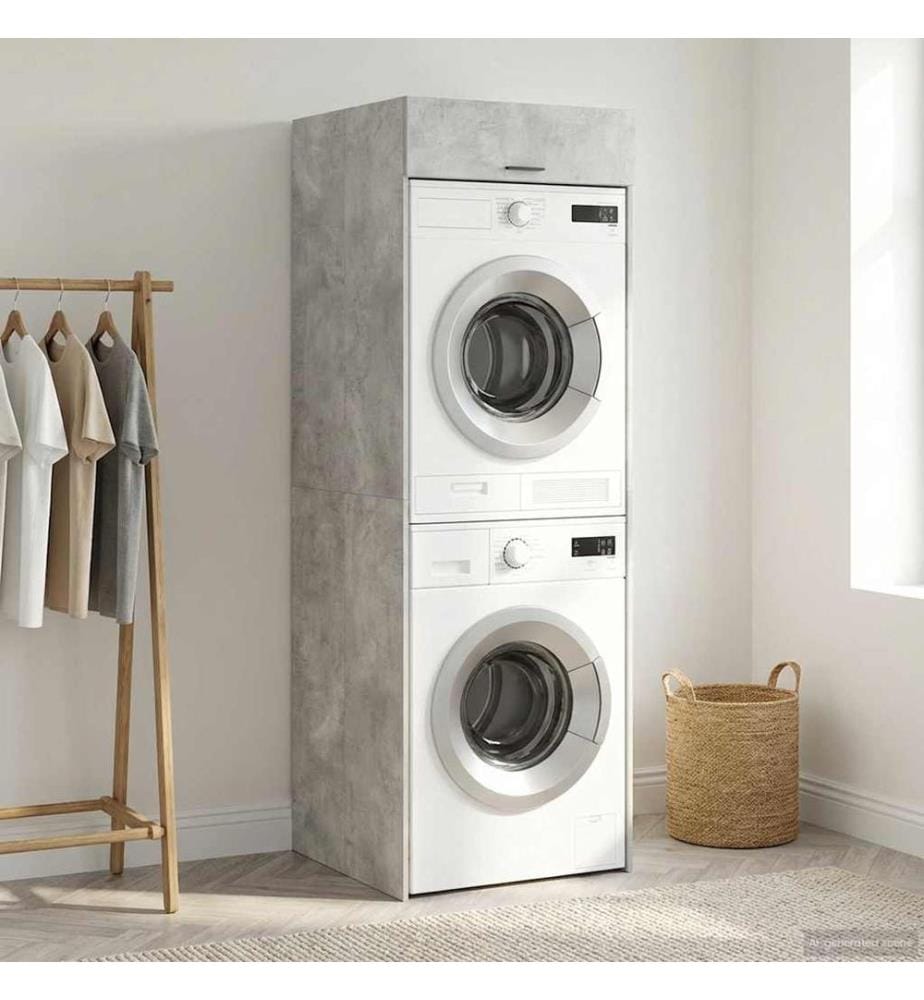Armoire pour machine à laver Béton 67,5 x 68 x 200 cm