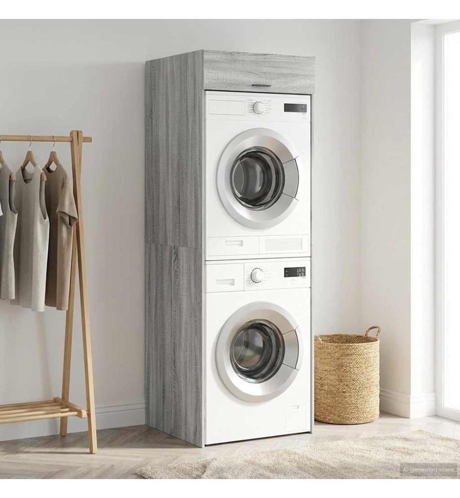 Armoire pour machine à laver Gris Sonoma 67,5 x 68 x 200 cm