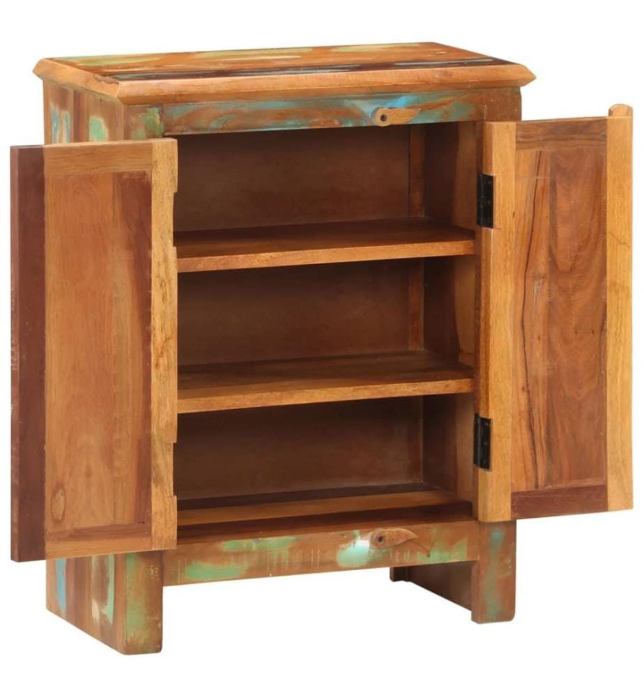 Sideboard mit 2 Türen 55x30x70 cm Altholz Massiv
