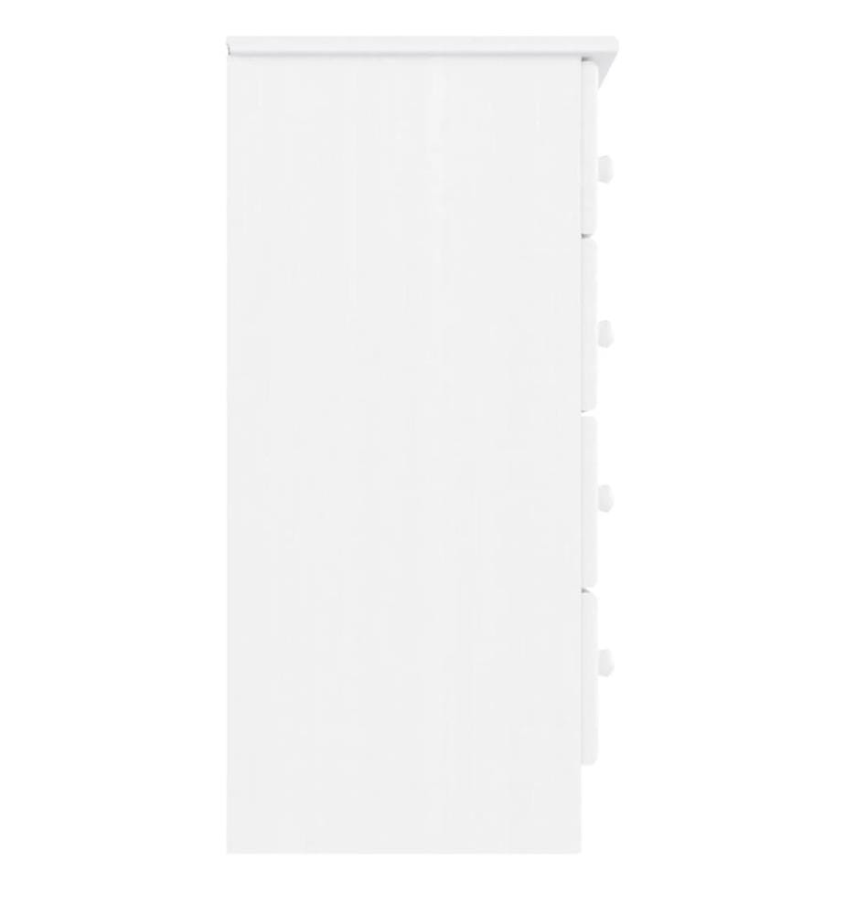 Commode ALTA blanc 77x35x73 cm bois massif de pin