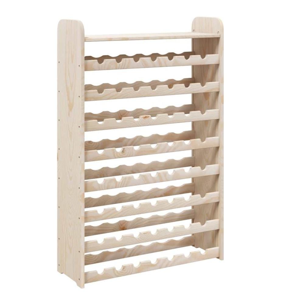 Weinregal mit Oberplatte 72,5x25x111,5 cm Massivholz Kiefer