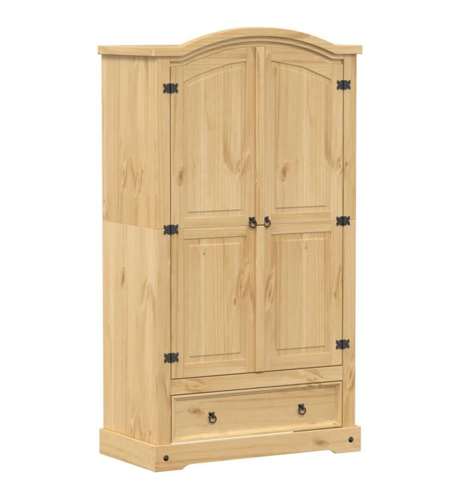 Garde-robe Corona 102x52x186 cm bois de pin massif