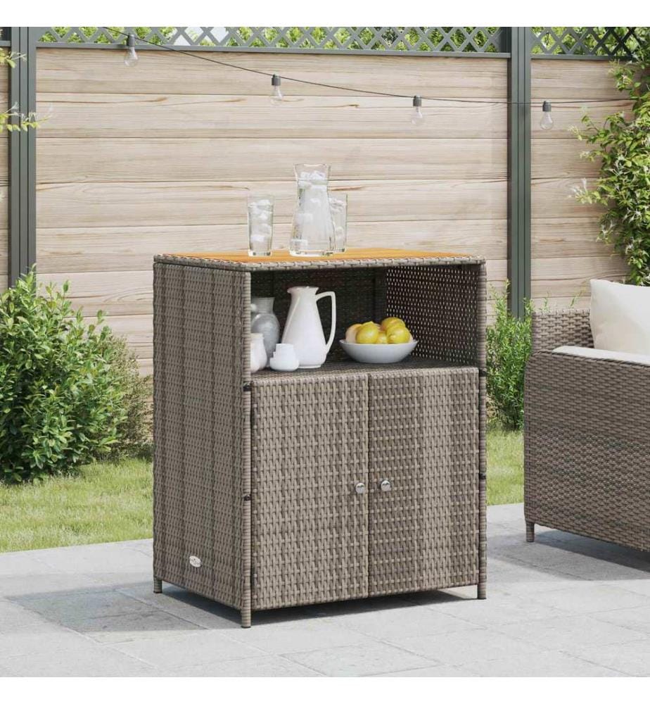 Schrank mit Tür Grau 70 x 50 x 87 cm Polyester und Roly Ratten