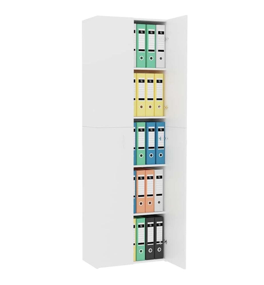 TV-Schrank Weiss 60x32x190 cm Holzwerkstoff