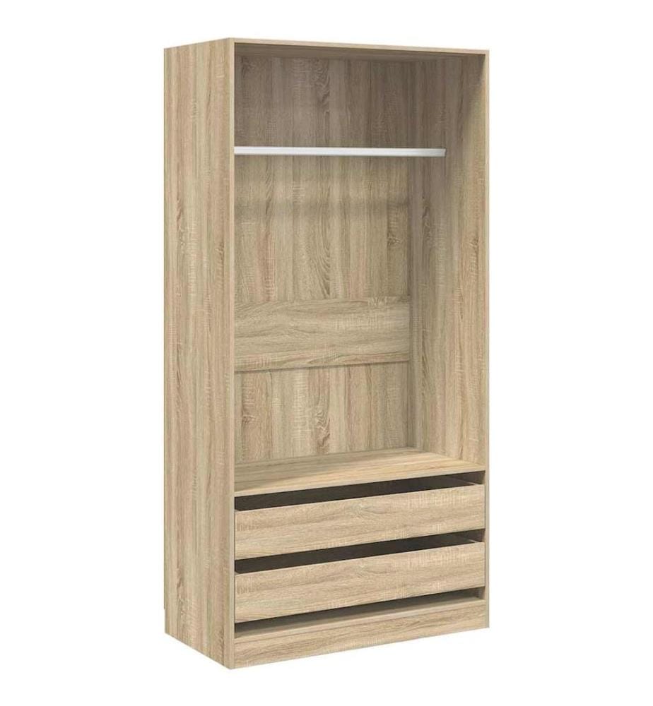 Kleiderschrank Sonoma-Eiche 100x50x200 cm Holzwerkstoff