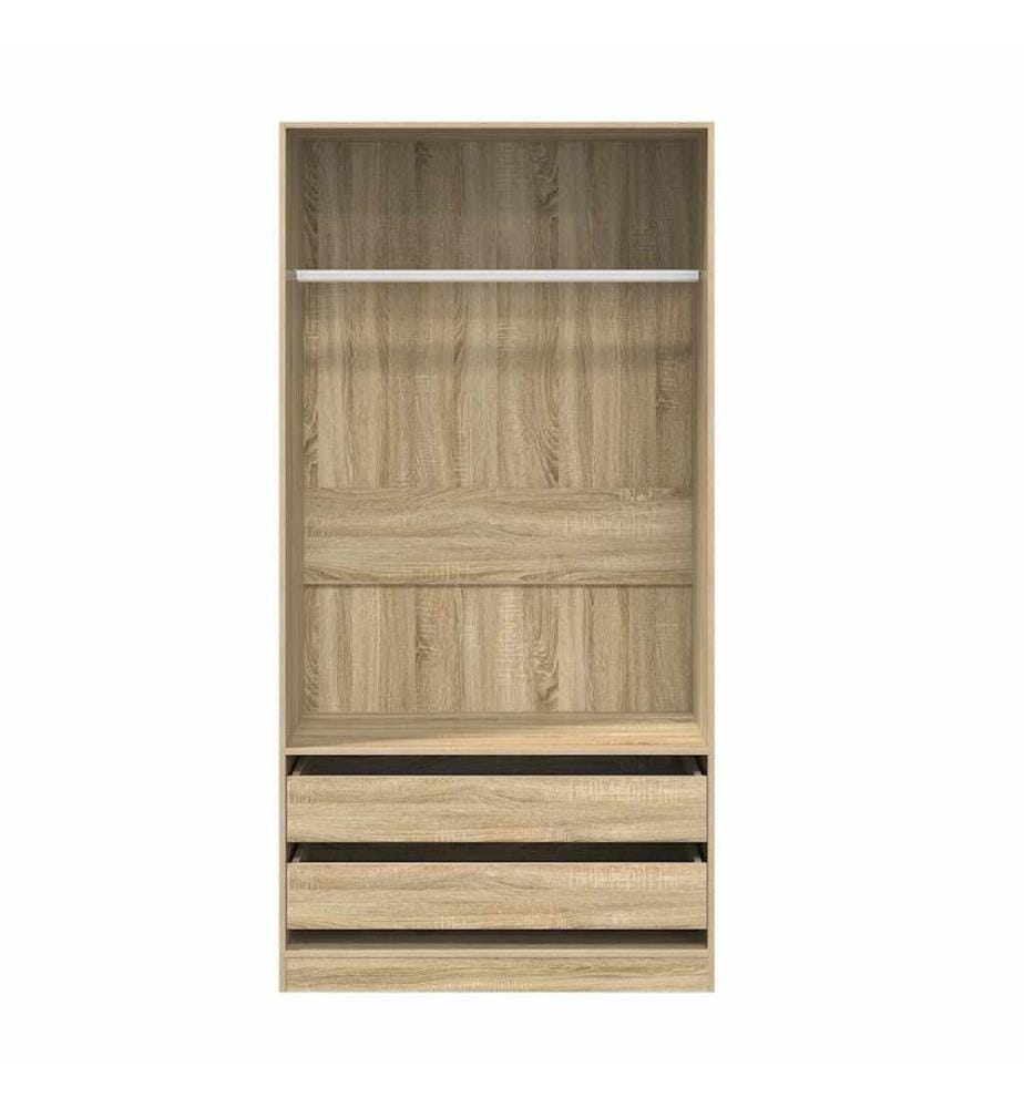 Kleiderschrank Sonoma-Eiche 100x50x200 cm Holzwerkstoff