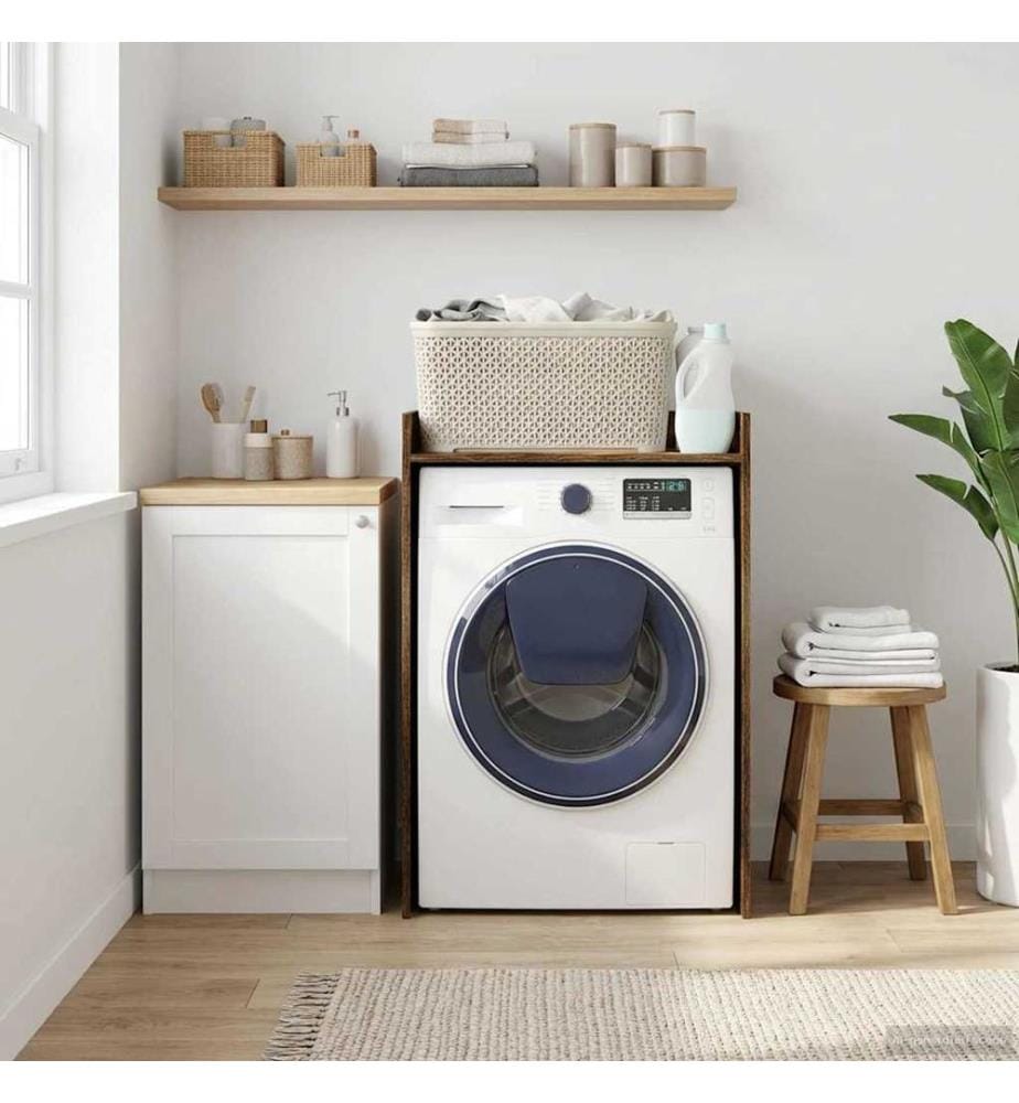 Armoire pour machine à laver Chêne fumé 67,5 x 48 x 97 cm