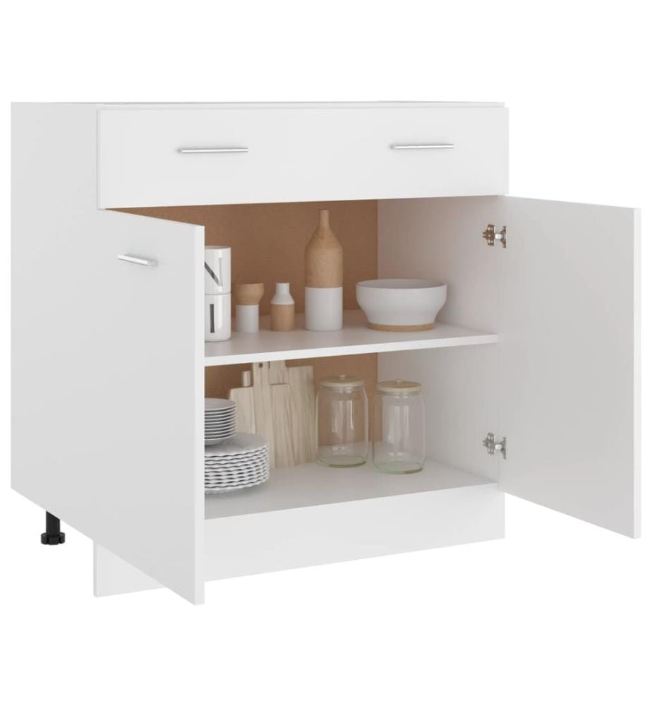 Armoire à tiroirs "Lyon" Blanc 80 x 46 x 81,5 cm Bois d'ingénierie
