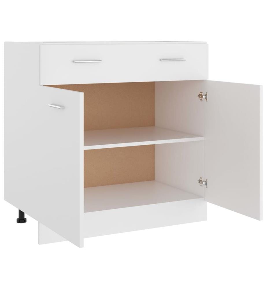 Armoire à tiroirs "Lyon" Blanc 80 x 46 x 81,5 cm Bois d'ingénierie