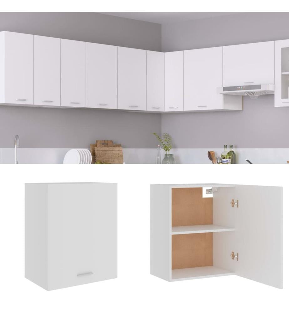 Armoire suspendue "Lyon" Blanc 50 x 31 x 60 cm Bois d'ingénierie