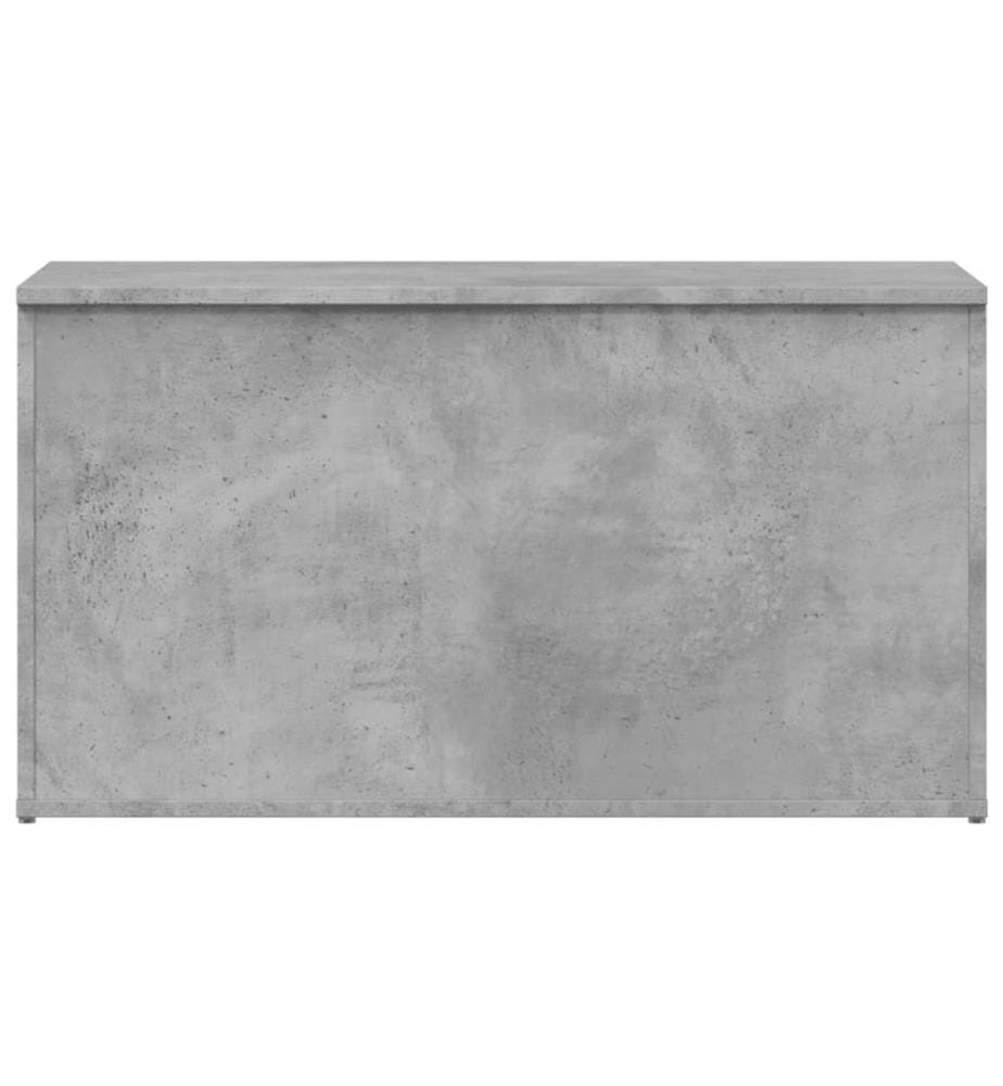 Coffre de rangement Gris béton 84x42x46 cm Bois d'ingénierie