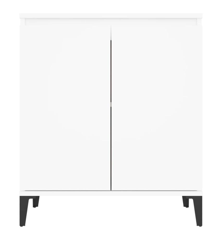 Buffet blanc 60x35x70 cm bois d'ingénierie