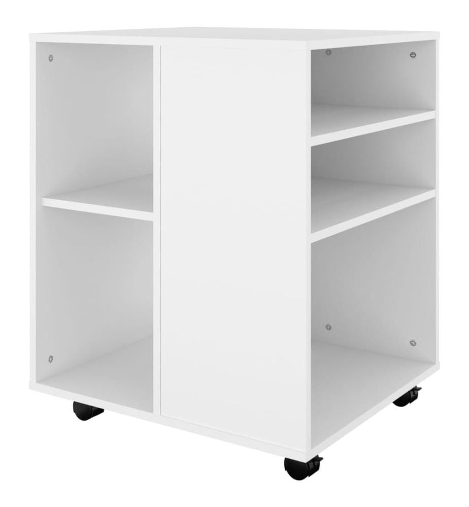 Rollschrank Weiss 60x53x72 cm Holzwerkstoff