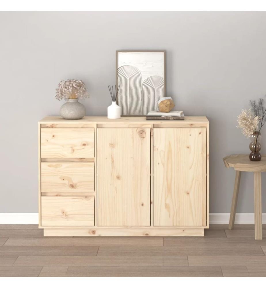 Buffet 111x34x75 cm Bois massif de pin