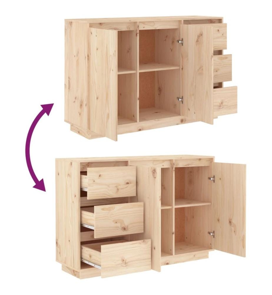 Buffet 111x34x75 cm Bois massif de pin