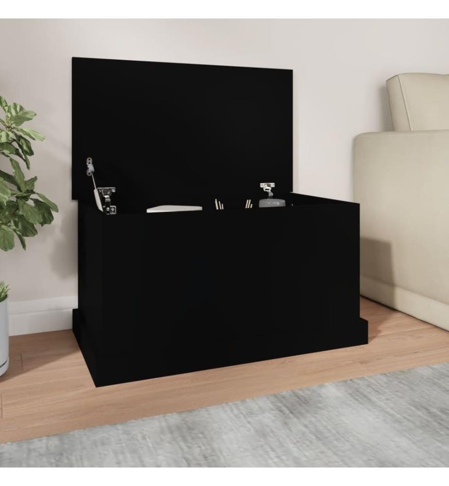 Truhe Schwarz 70x40x38 cm Holzwerkstoff