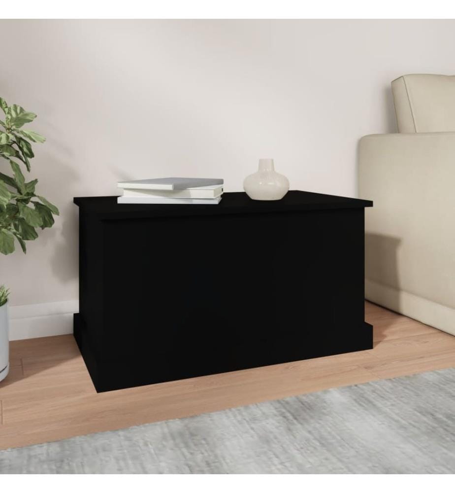 Truhe Schwarz 70x40x38 cm Holzwerkstoff