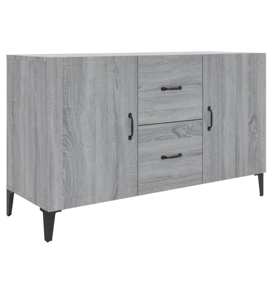 Buffet sonoma gris 100x36x60 cm bois d'ingénierie