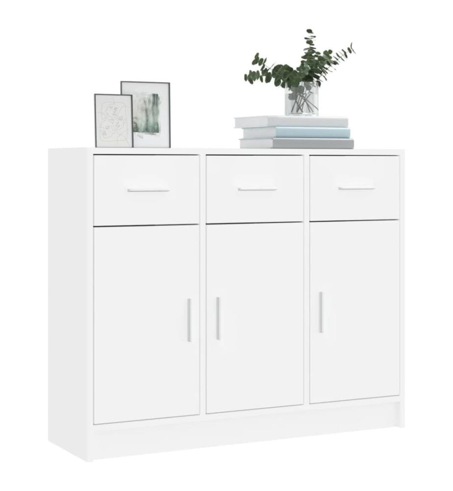 Sideboard Weiss 91 x 28 x 75 cm Holzwerkstoff