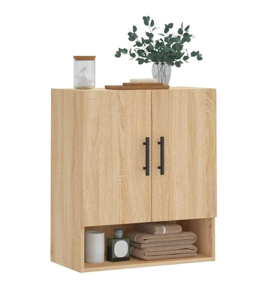 Armoire murale chêne sonoma 60x31x70 cm bois d'ingénierie