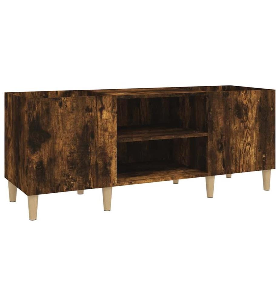 Plattenschrank Räuchereiche 121x38x48 cm Holzwerkstoff
