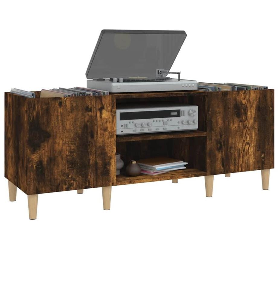 Plattenschrank Räuchereiche 121x38x48 cm Holzwerkstoff