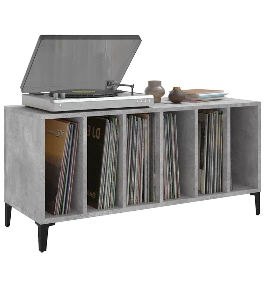 Plattenschrank Betongrau 100x38x48 cm Holzwerkstoff