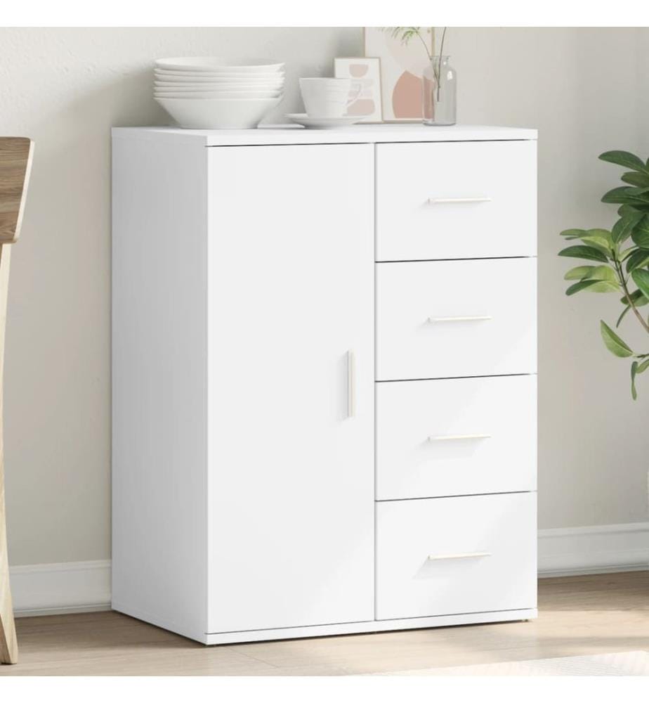 Sideboard Weiss 59x39x80 cm Holzwerkstoff