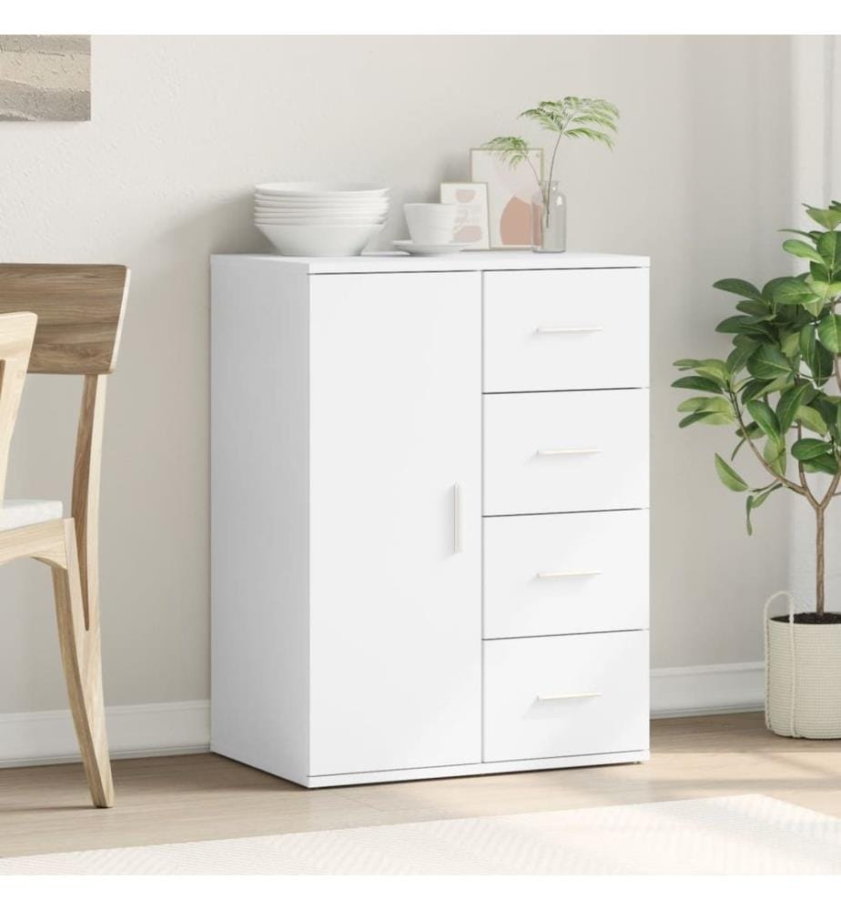 Sideboard Weiss 59x39x80 cm Holzwerkstoff