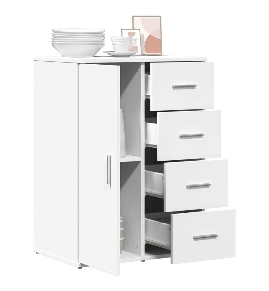 Sideboard Weiss 59x39x80 cm Holzwerkstoff