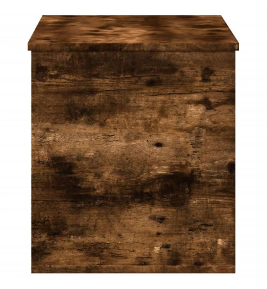 Boîte de rangement chêne fumé 100x42x46 cm bois d'ingénierie