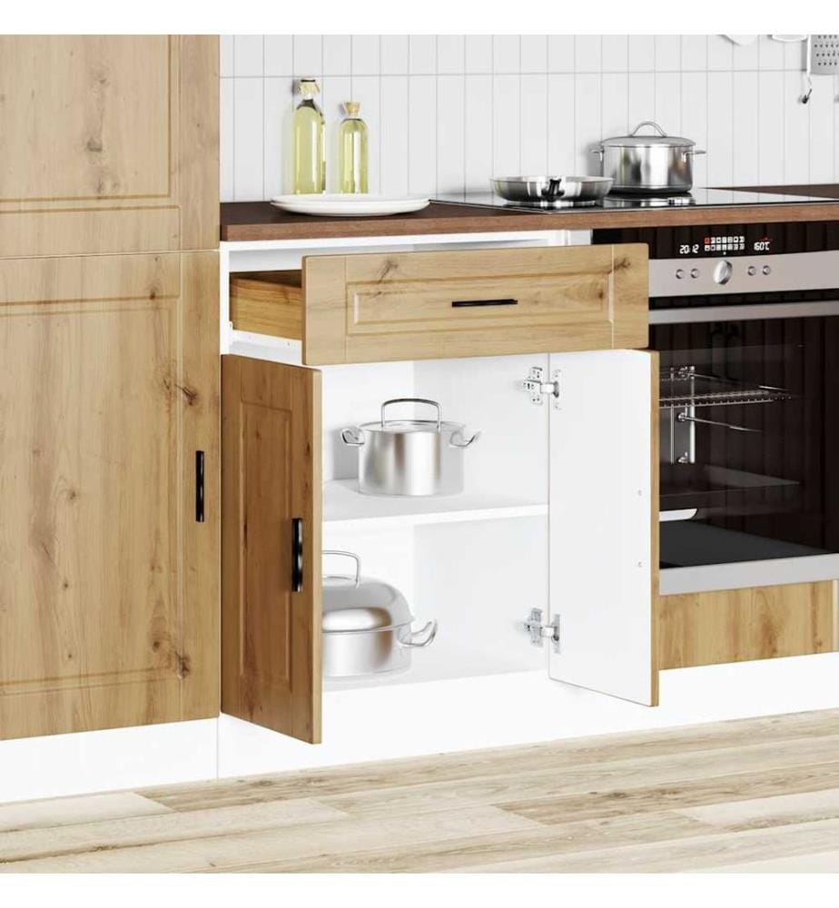 Küchenunterschrank Porto Artisan-Eiche Holzwerkstoff