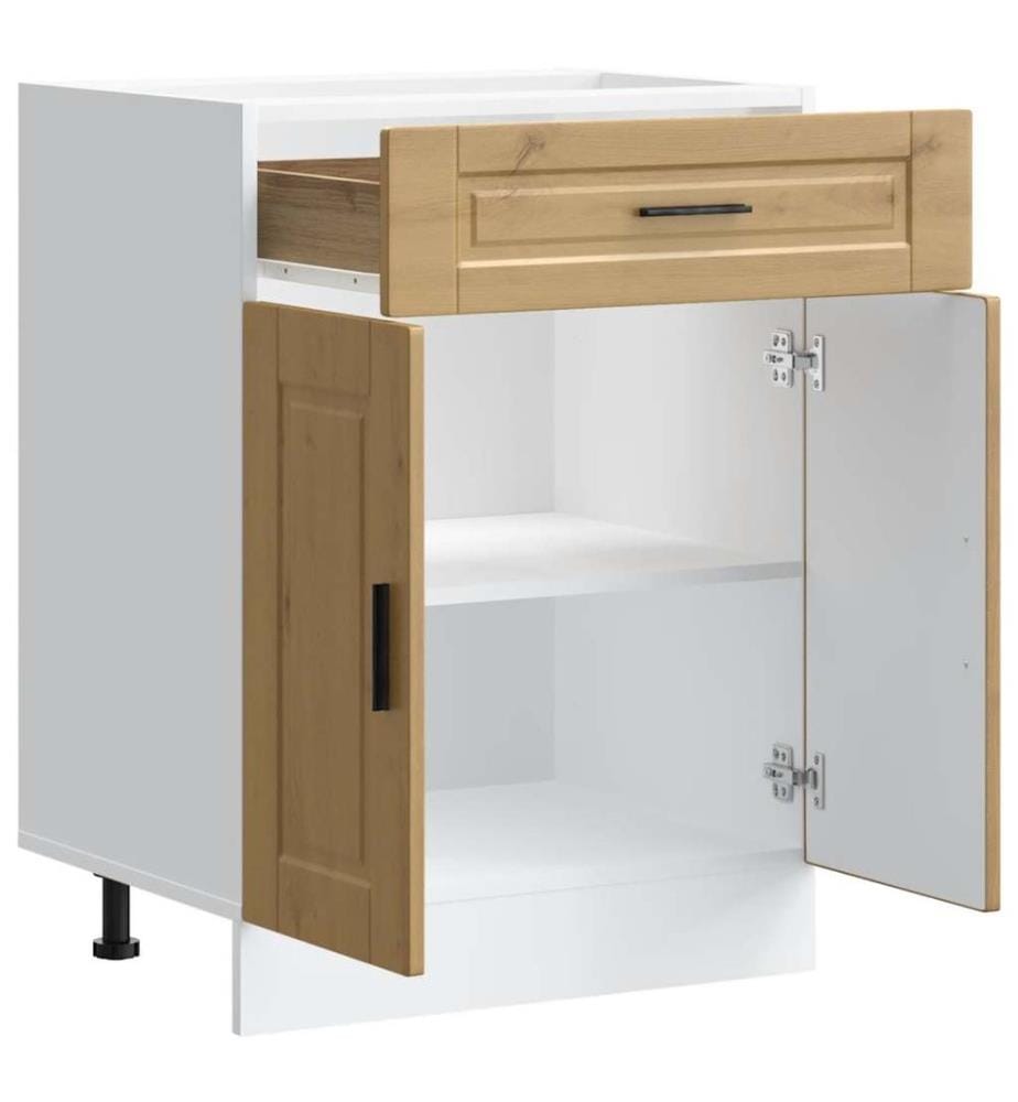 Küchenunterschrank Porto Artisan-Eiche Holzwerkstoff