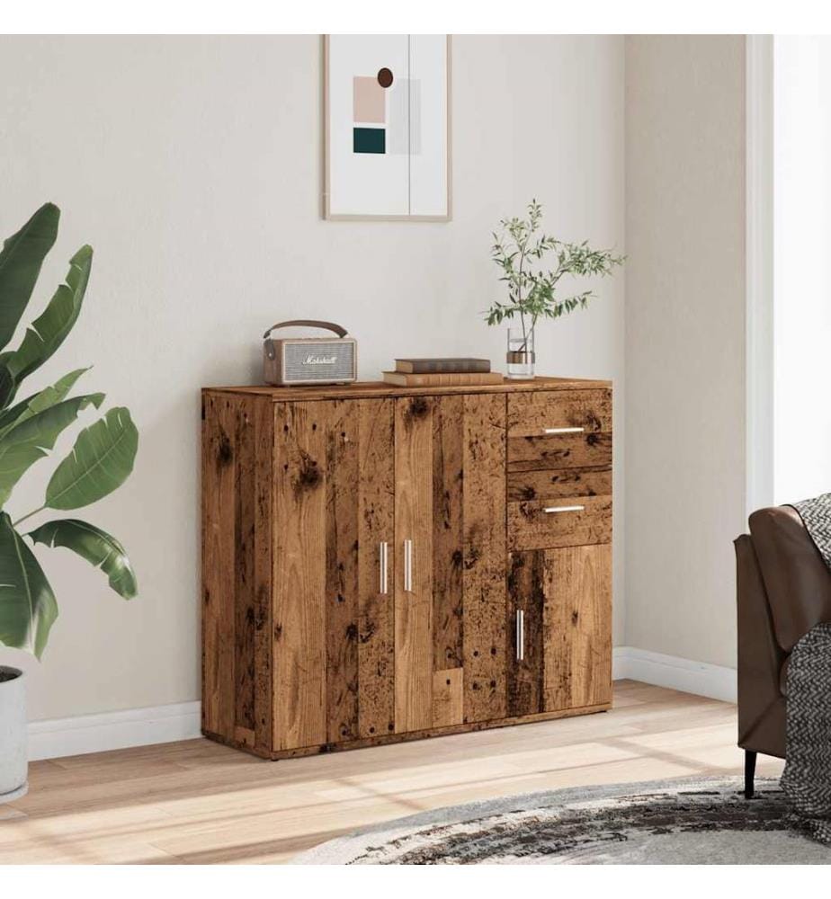 Sideboard Altholz-Optik 91x29,5x75 cm Holzwerkstoff