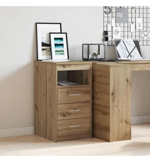 Schubladenschrank Artisan-Eiche 40x50x76 cm Holzwerkstoff