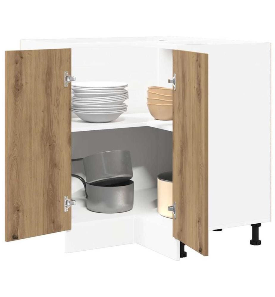 Meuble de cuisine "Lyon" Chêne artisanal 75,5 x 75,5 x 81,5 cm Bois d'ingénierie