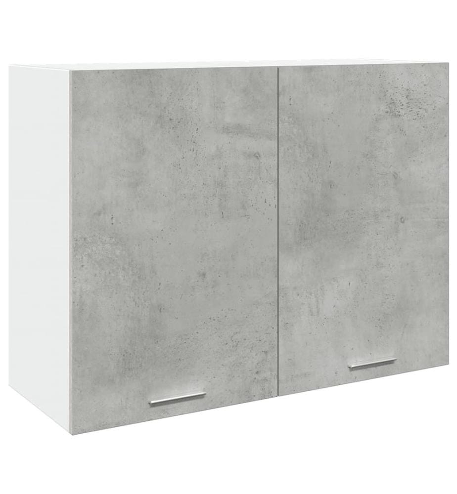 Hängeschrank Lyon Betongrau 80x31x60 cm Holzwerkstoff