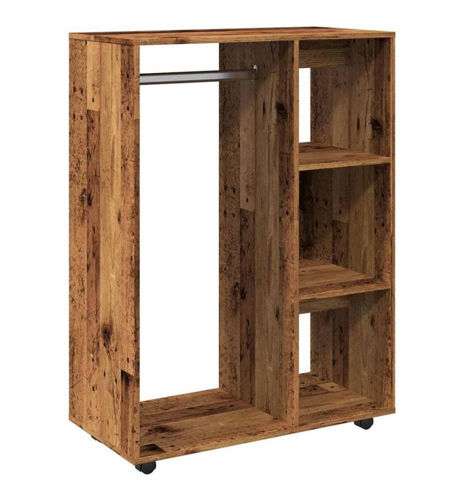 Kleiderständer Altholz-Optik 80x40x110 cm Holzwerkstoff
