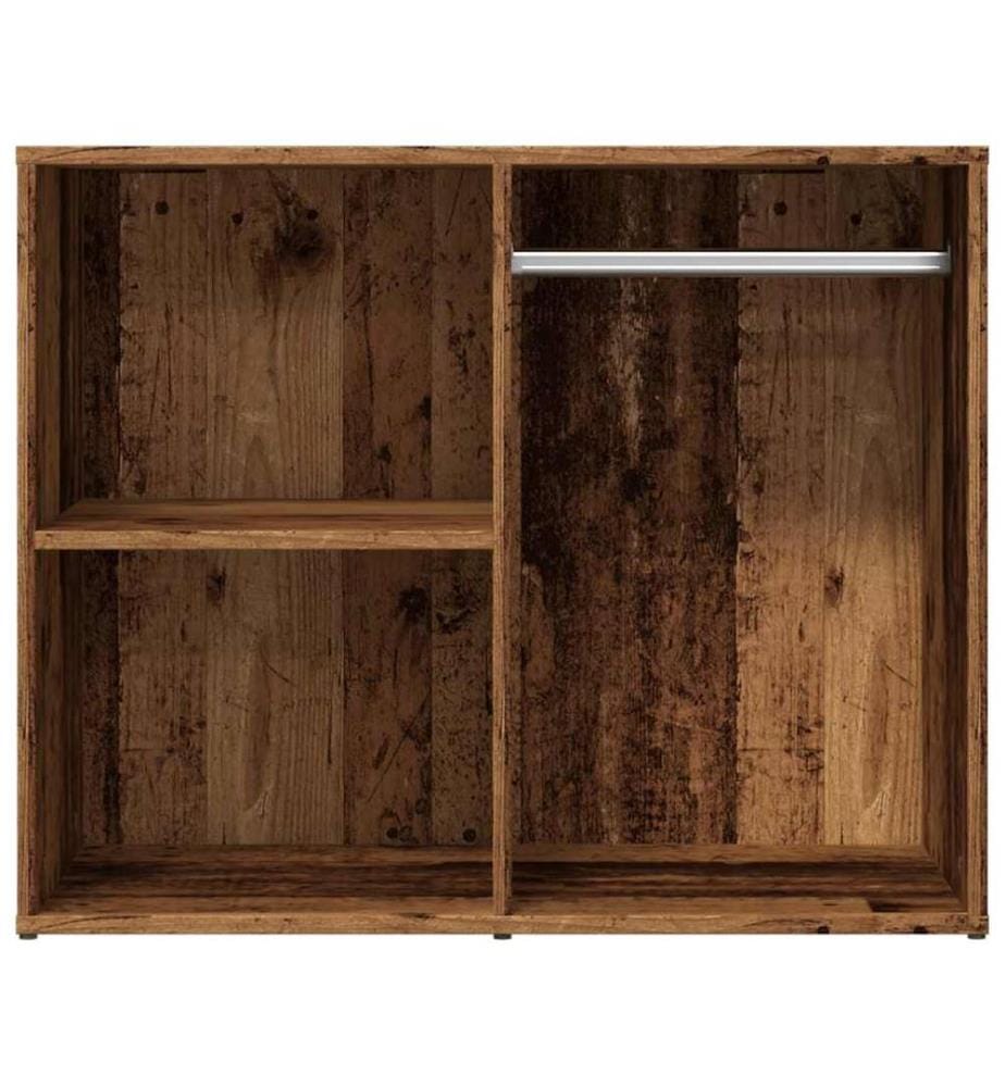 Armoire de dressing vieux bois 80x40x65 cm bois d'ingénierie
