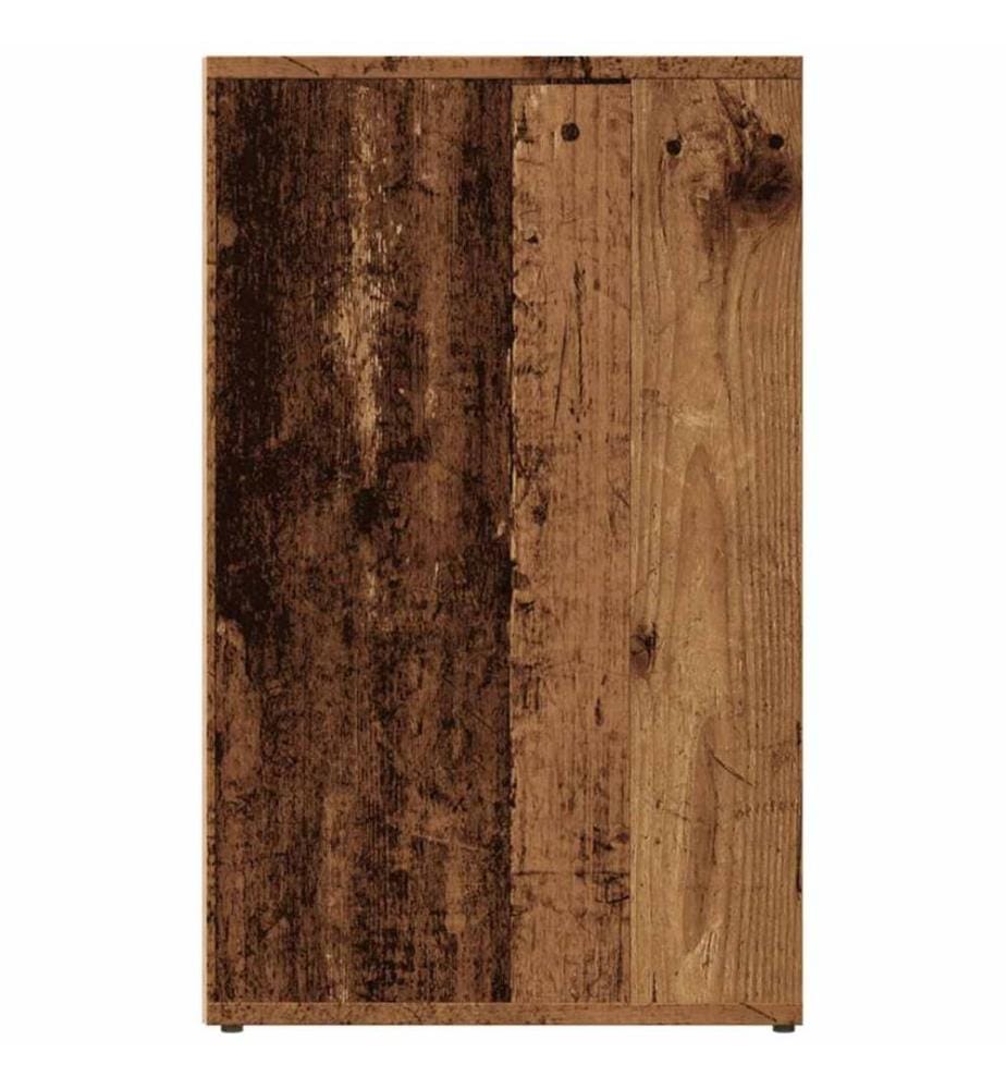 Armoire de dressing vieux bois 80x40x65 cm bois d'ingénierie