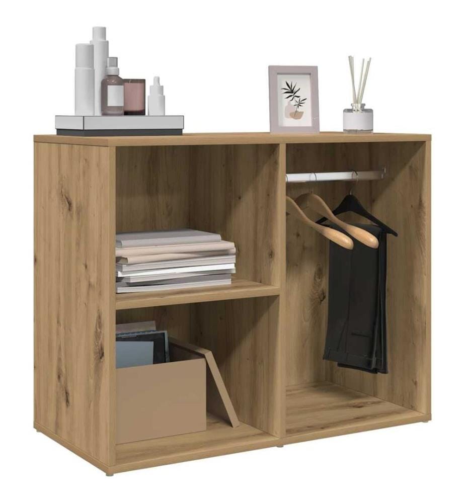 Armoire de dressing chêne artisanal 80x40x65 cm bois ingénierie
