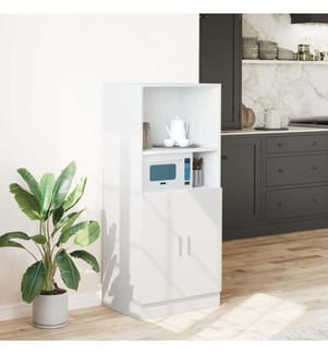 Armoire de cuisine blanc 57x41,5x131,5 cm bois d'ingénierie