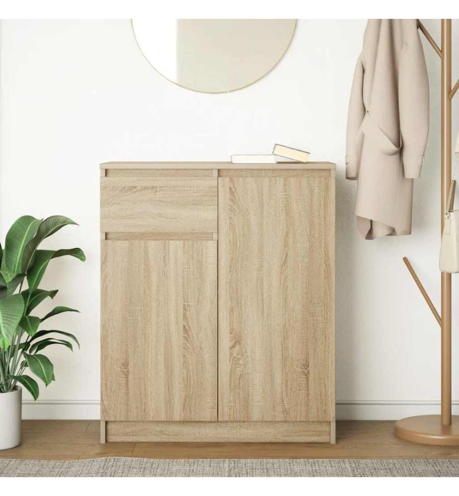 Sideboard mit Schublade Sonoma-Eiche 71x35x84 cm Holzwerkstoff