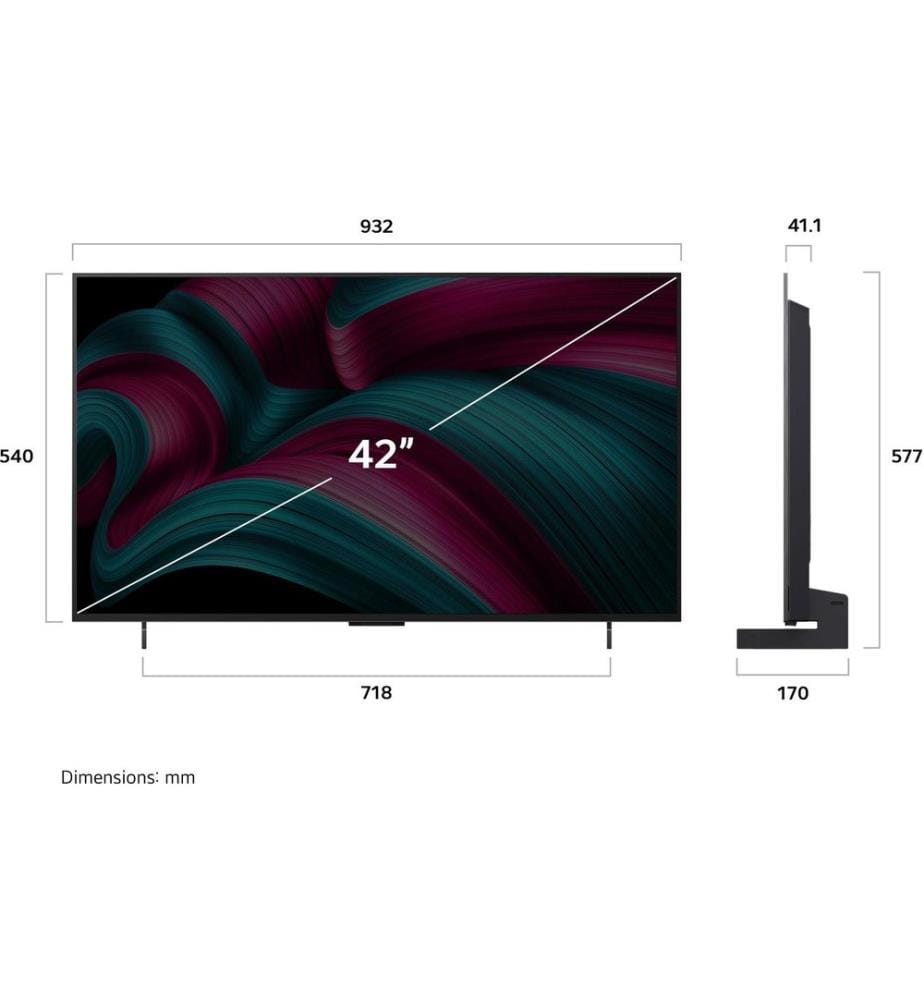 LG - TV 42C58 42, 3840 x 2160 (Ultra HD 4K), OLED