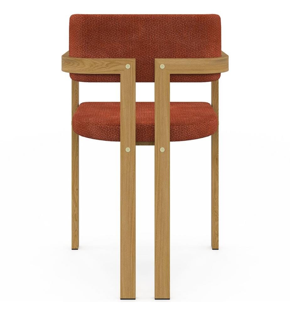 Lot de 4 chaises Elsa avec accoudoirs - Terracotta