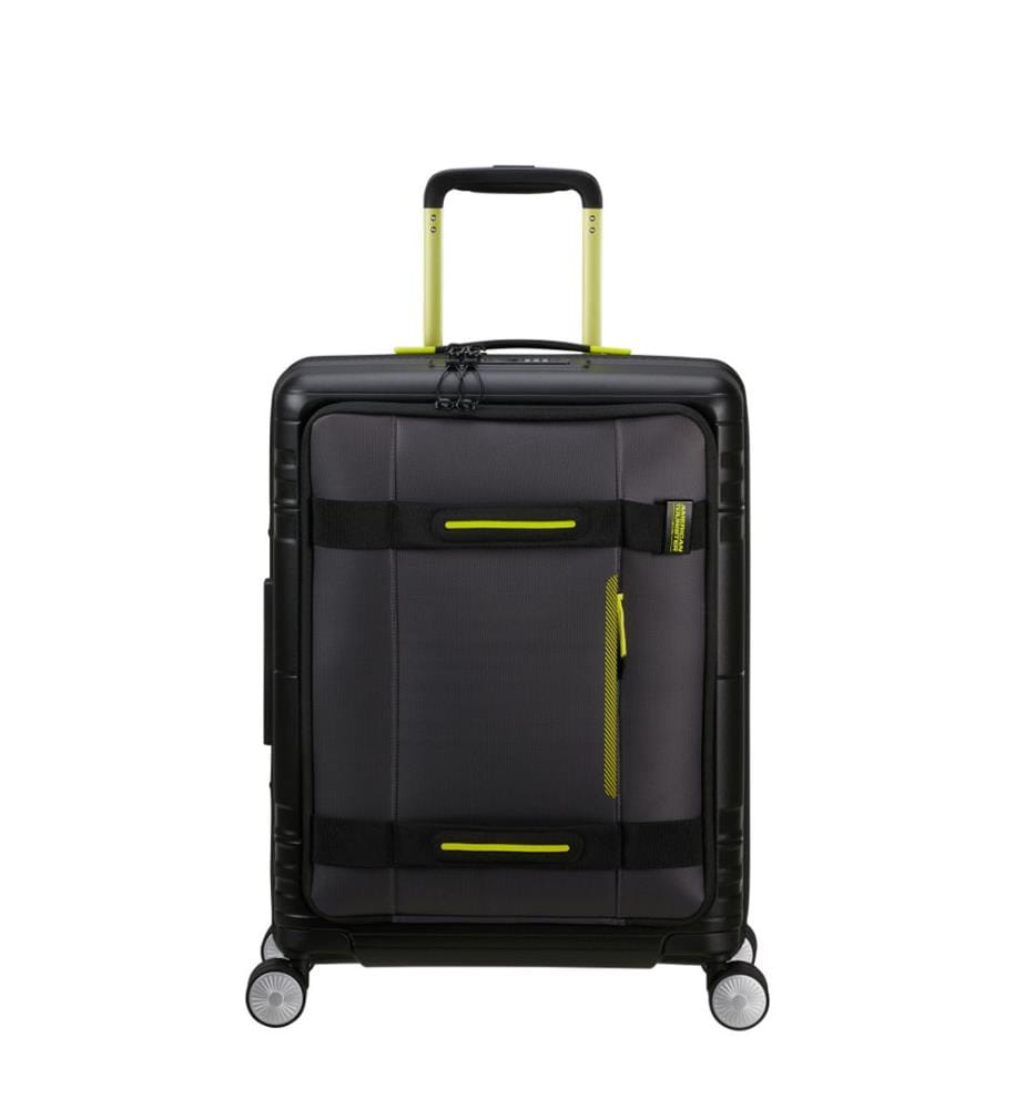 Koffer Spinner Business Case Hello Cabin 55 cm - Schwarz/Limette